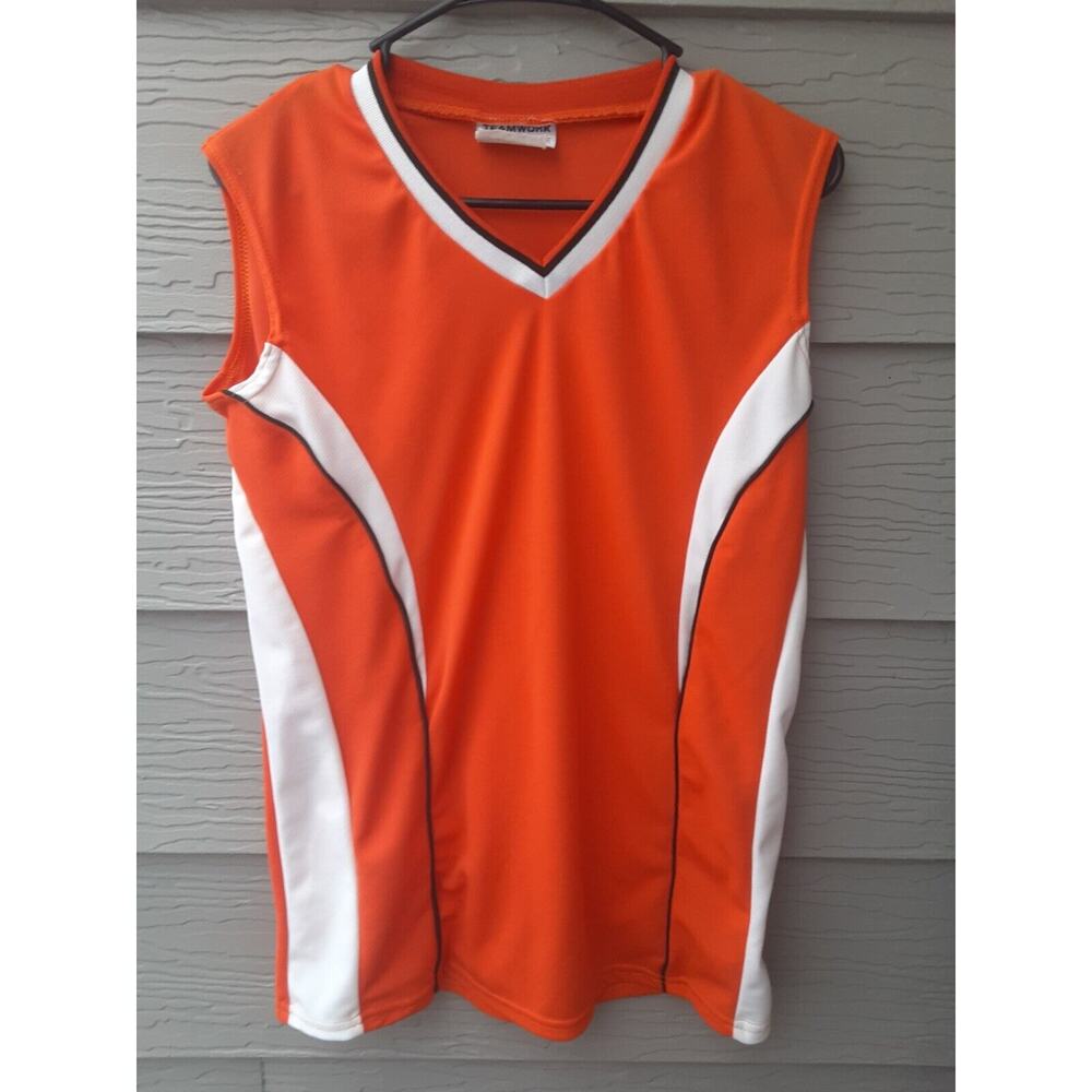 Teamwork Athletic Apparel Uniform Sleevless Jersey 34-36 Orange